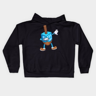 Dabbing Dreidel Hanukkah Dancing Chanukah Girls Boys Kids Hoodie